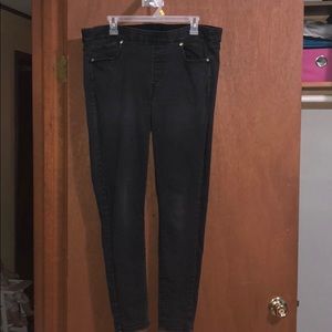 Black elastic Skinny jean